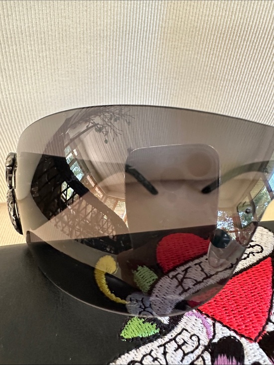 Ed Hardy Vintage EHS005 Snake 2 Sunglasses with leather case and wipe main image 3
